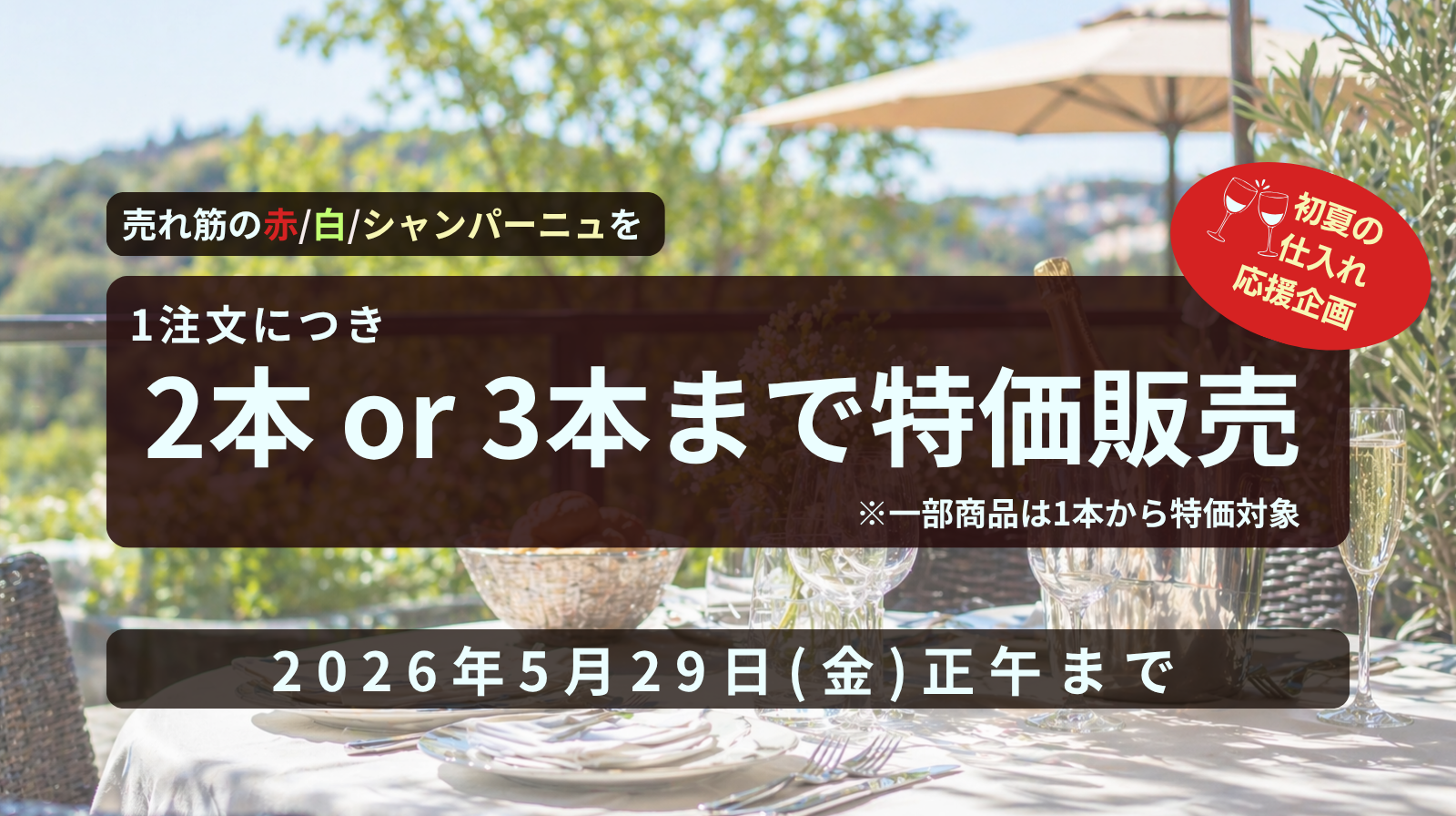 本数限定SALE