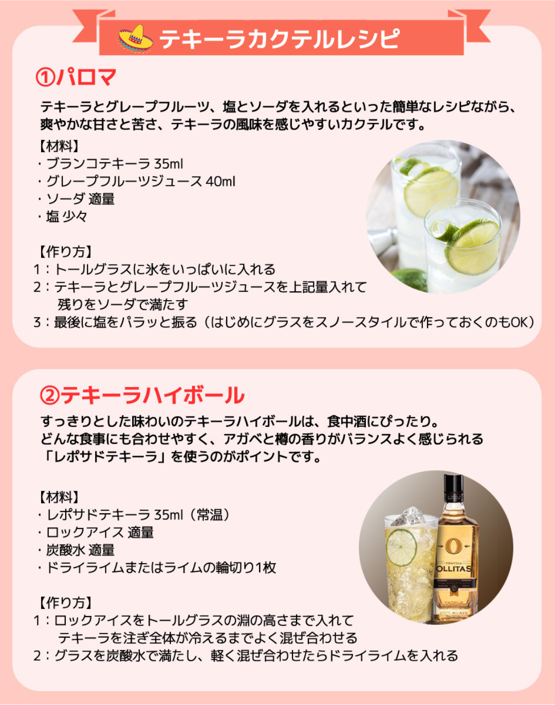 カクテルレシピ