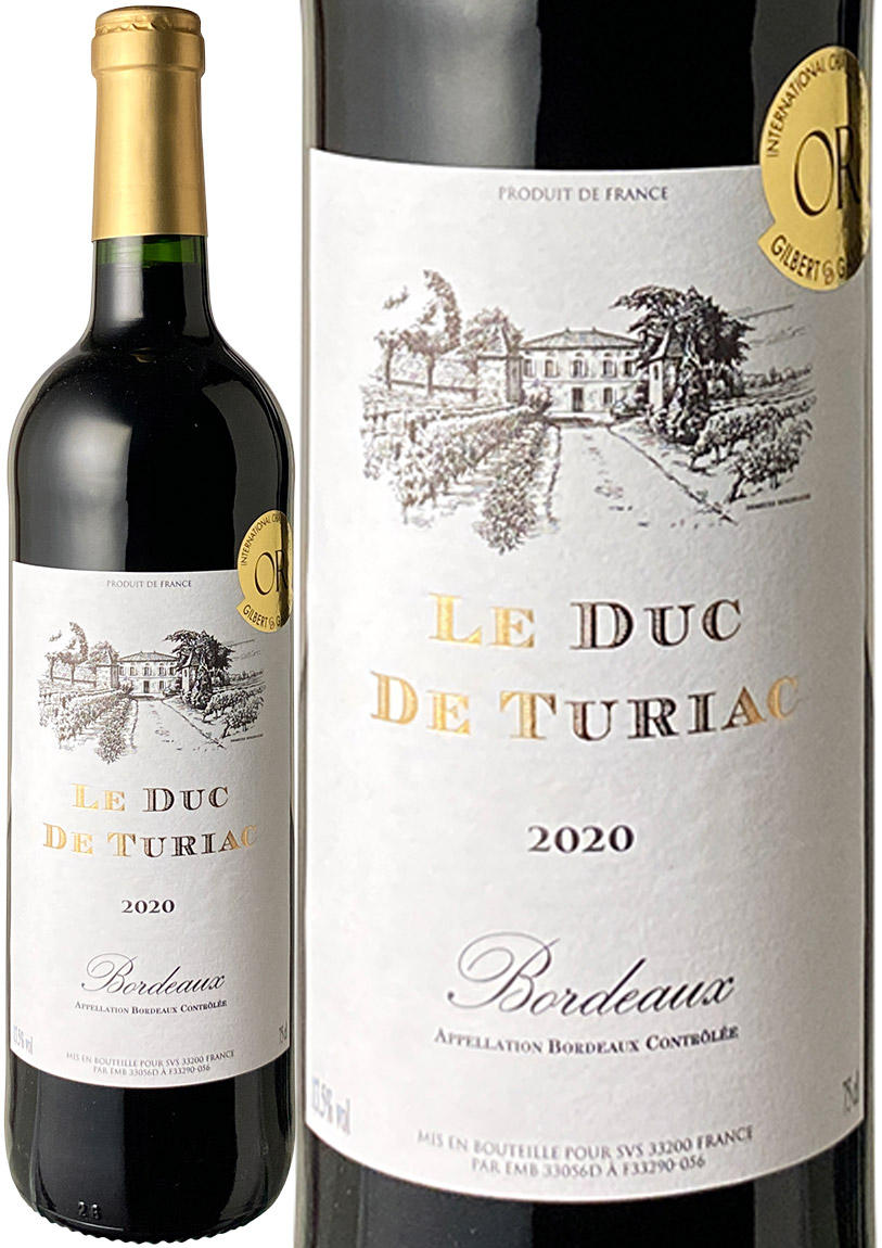 ル・デュック・ド・テュリアック　[2020]　＜赤＞　＜ワイン／ボルドー＞　※ヴィンテージが異なる場合があります。