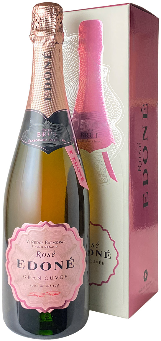 エドネ　ロゼ　グラン・キュヴェ　エクストラ・ブリュット　メトード・トラディショナル　[2017]　ヴィニェードス・バラモラル　＜ロゼ＞　＜ワイン／スパークリング＞　※ヴィンテージが異なる場合があります。