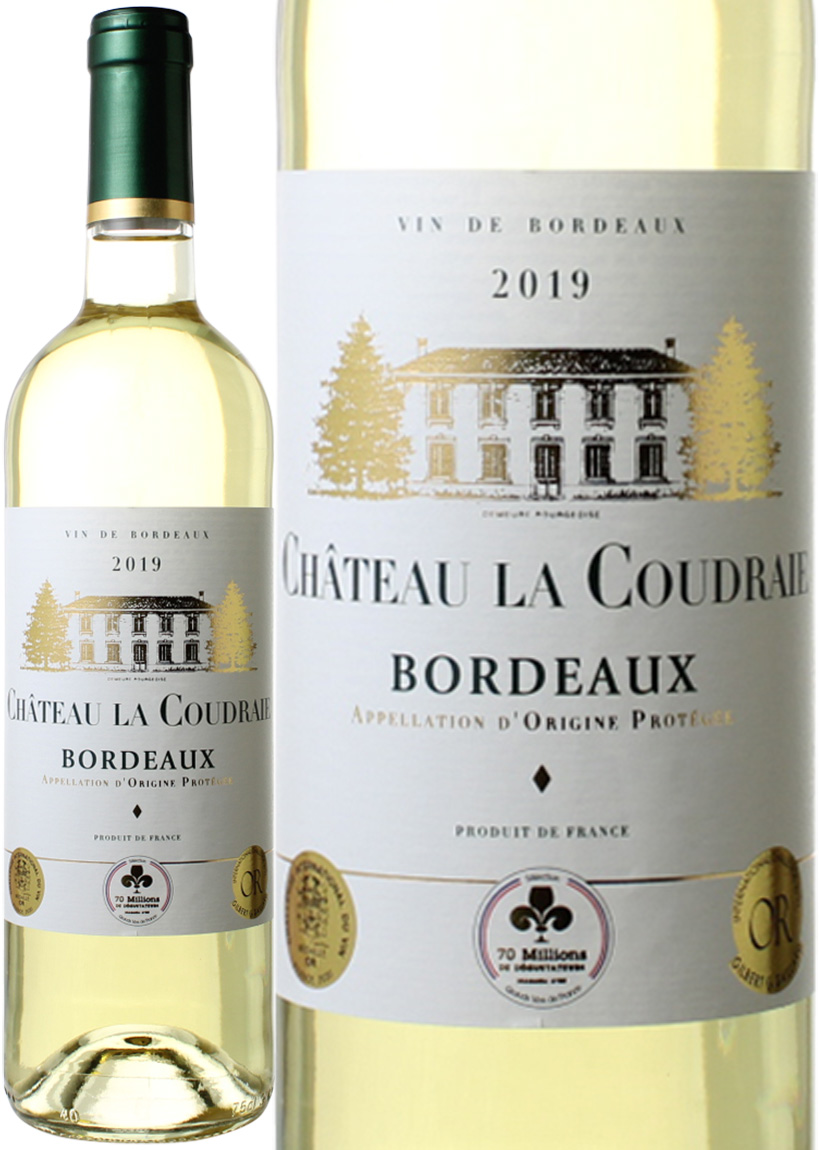 シャトー・ラ・クードレ　[2019]　＜白＞　＜ワイン／ボルドー＞　※ヴィンテージが異なる場合があります。