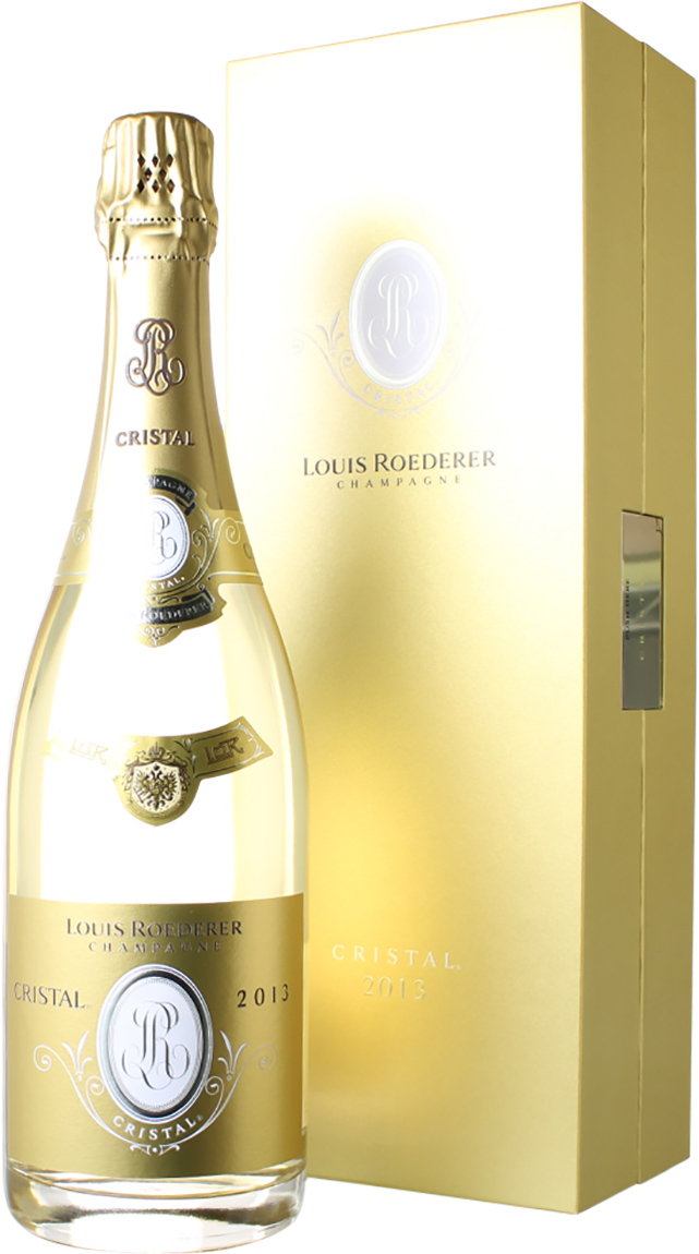 ルイ・ロデレール　クリスタル・ブリュット　ギフトボックス入り　[2013]　＜白＞　＜ワイン／シャンパン＞※ラベル、箱に僅かな傷がありますが品質に問題はありません。