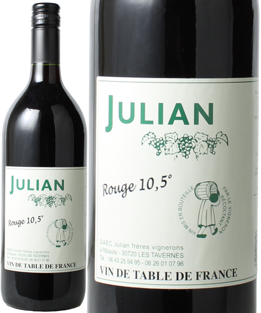 【お一人様1本まで！】VDT　ルージュ　10.5%（アラモン、サンソー、カリニャン）　1000ml　NV（2024）　ルイ・ジュリアン　＜赤＞　＜ワイン／ローヌ＞