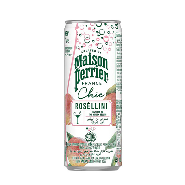 メゾン ペリエ シックロゼリーニ 缶 0% 250ml ノンアルコール ※ご購入は4本から