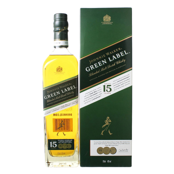 ジョニーウォーカー グリーンラベル15年 43% 700ml 正規品 ウイスキー