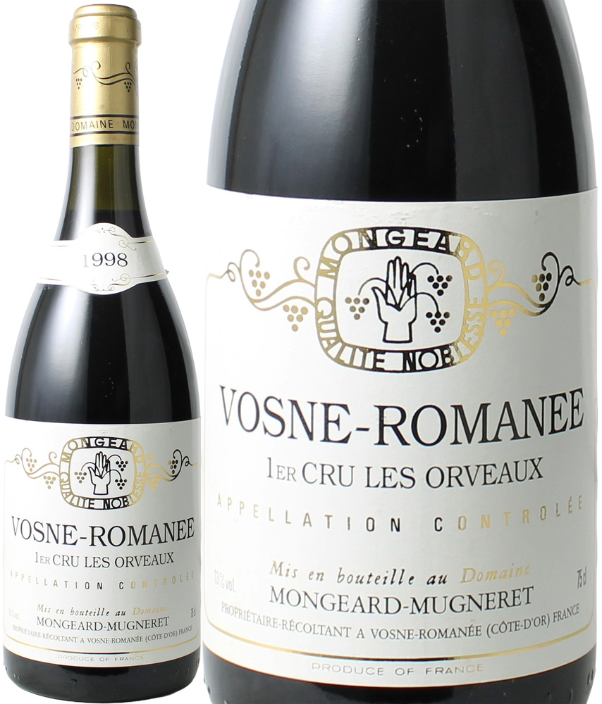 ヴォーヌ・ロマネ　プルミエ・クリュ アン・オルヴォー　[1998]　モンジャール・ミュニュレ　＜赤＞　＜ワイン／ブルゴーニュ＞