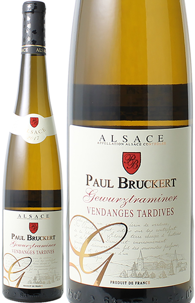 ゲヴュルツトラミネール　ヴァンダンジュ・タルティヴ　甘口　750ml　[2017]　ポール・ブルケール　＜白＞　＜ワイン／アルザス＞