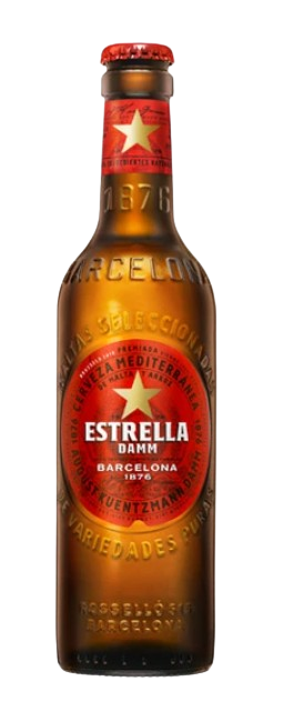 ＜期間限定150周年記念ラベル(7種類ランダムに入っています)＞エストレージャ ダム 瓶  ビール　スペイン　※ご購入は4本から