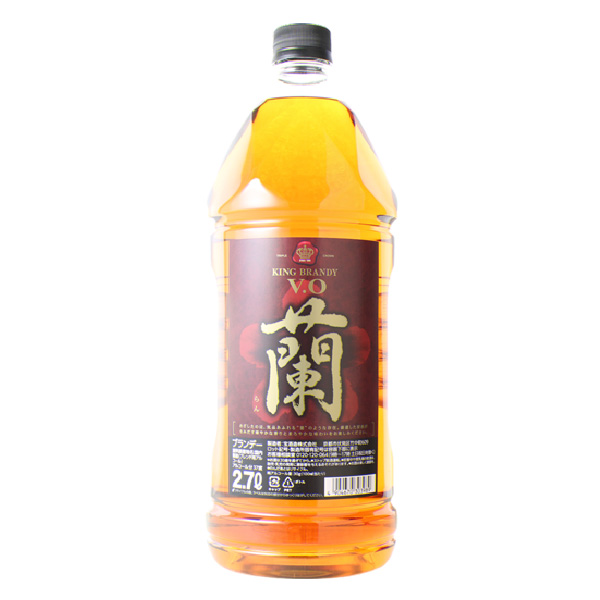 【大容量】宝 キングブランデー V.O  蘭 37% 2700ml ブランデー【１本ご注文で通常ボトル4本分】
