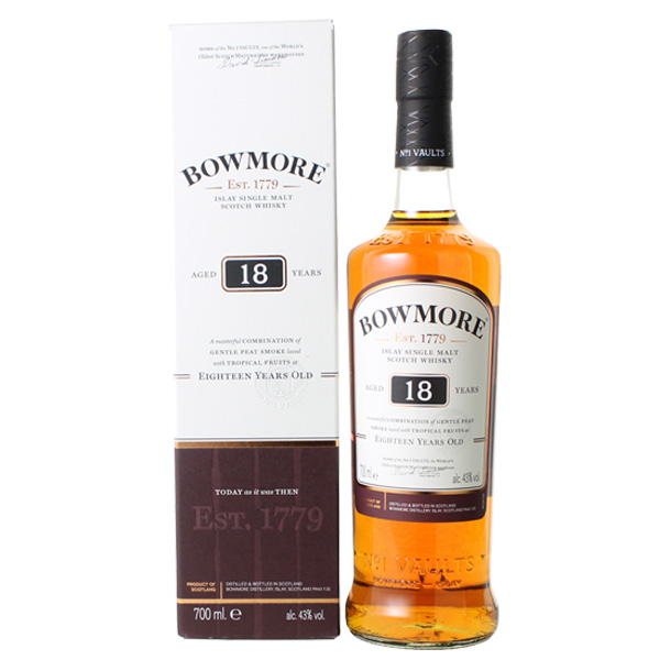 ボウモア 18年 43% 700ml ウイスキー