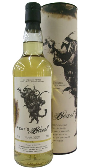 【スモーキーウイスキーSALE】ピーツビースト　（謎のアイラモルト）　シングルモルト　46％　700ml